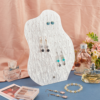 Water Ripple Acrylic Earring Display Stands EDIS-WH0015-06-1