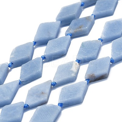 Natural Angelite Beads Strands G-K245-E08-02-1