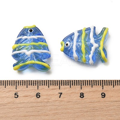 Baking Paint Glass Beads LAMP-I032-01G-1