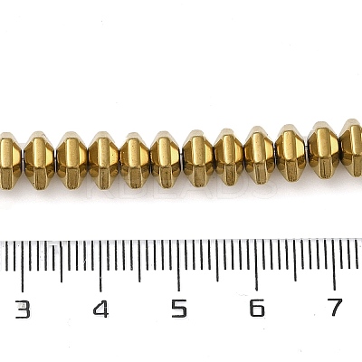 Electroplated Non-Magnetic Synthetic Hematite Beads Strands G-P518-06A-1