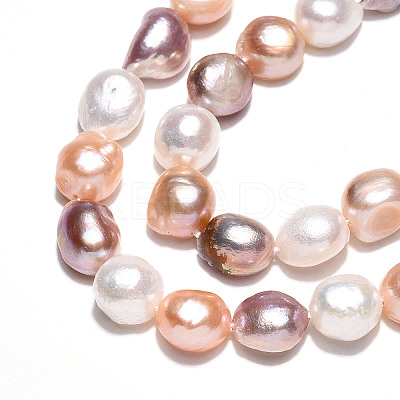 Natural Cultured Freshwater Pearl Beads Strands PEAR-N014-09A-01-1