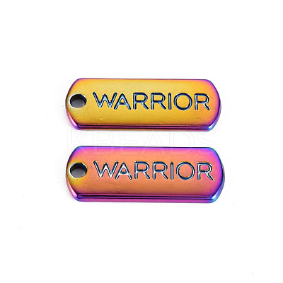 Rainbow Color Alloy Charms PALLOY-S180-251-NR-1