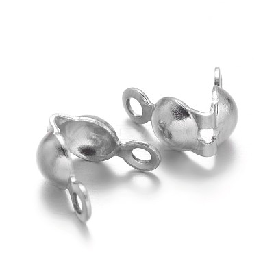 Tarnish Resistant 304 Stainless Steel Bead Tips LS-X-STAS-M213-09-1