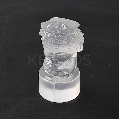 Natural Selenite Figurines DJEW-Q006-01E-1