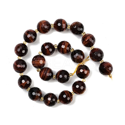 Natural Tiger Eye Beads Strands G-C249-A21-16mm-1