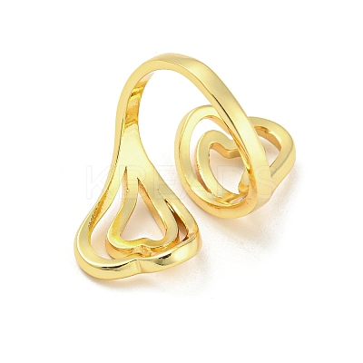 Brass Open Cuff Rings RJEW-I100-03G-1