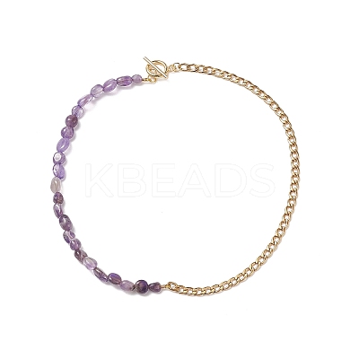 Mixed Natural Gemstone Beaded Necklaces NJEW-JN04156-1