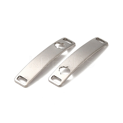 Tarnish Resistant 201 Stainless Steel Connector Charms STAS-D244-31P-D-1