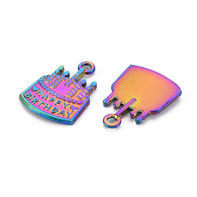 Rainbow Color Alloy Pendants PALLOY-S180-260-NR-1