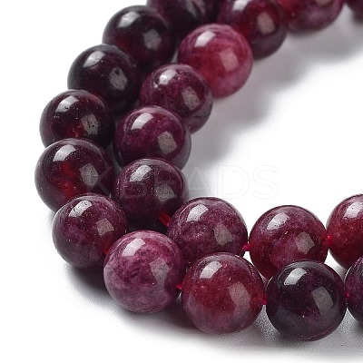 Dyed Natural Malaysia Jade Beads Strands G-G021-01B-04-1