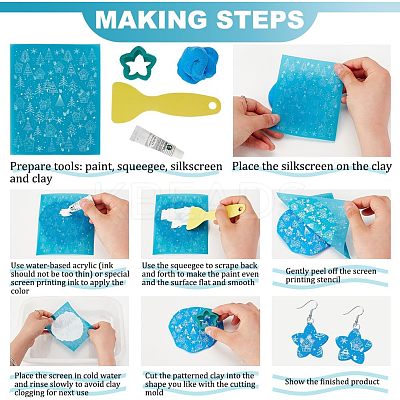 Silk Screen Printing Stencil DIY-WH0341-191-1