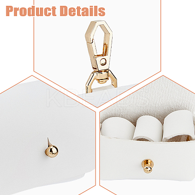 PU Imitation Leather Wedding Ring Pouch ABAG-WH0038-45C-1