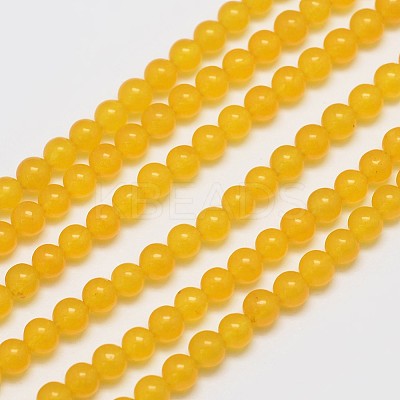 Natural & Dyed Malaysia Jade Bead Strands G-A146-4mm-A03-1