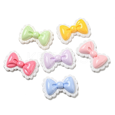Opaque Resin Decoden Cabochons RESI-F052-B01-1