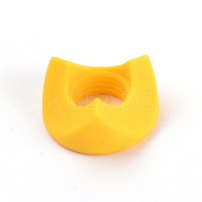 60Pcs 4 Colors Silicone Pencil Gripper for Kids AJEW-GF0003-34-1