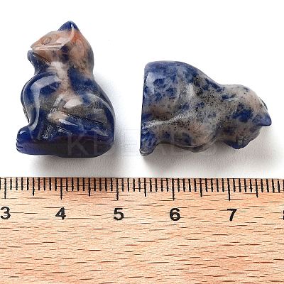 Natural Sodalite Carved Figurines DJEW-L023-B27-1