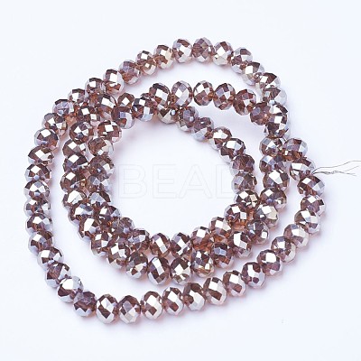 Electroplate Glass Beads Strands EGLA-A034-T6mm-C12-1