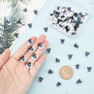 50 Pairs 4D ABS Doll Craft Cartoon Movable Eye DIY-NB0006-33-1