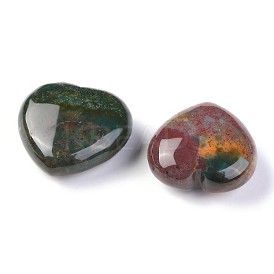 Natural Ocean Jasper Heart Love Stone G-H259-04-1