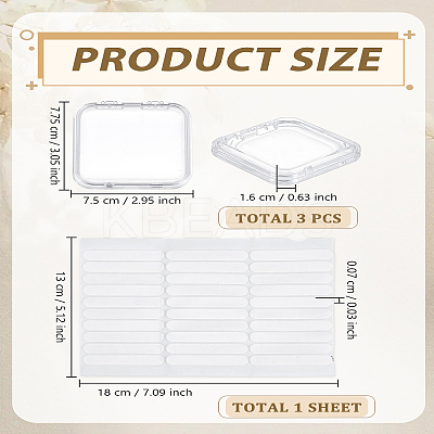 Transparent Plastic Hand-wearing Armor Storage Box MRMJ-LP0002-30-1