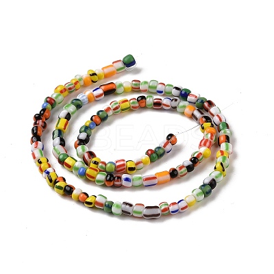 Opaque Handmade Lampwork Beads Strands X-LAMP-H061-04-1