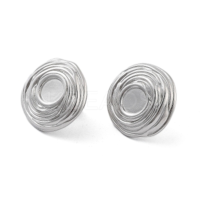 Non-Tarnish 304 Stainless Steel Stud Earrings EJEW-P258-43P-1