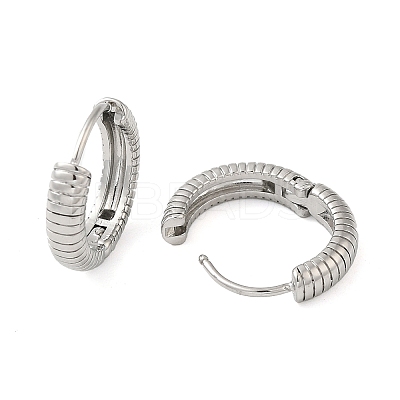 Non-Tarnish 304 Stainless Steel Hoop Earrings EJEW-G364-16P-1