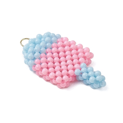 Opaque Acrylic Pendants PALLOY-CJ00148-1