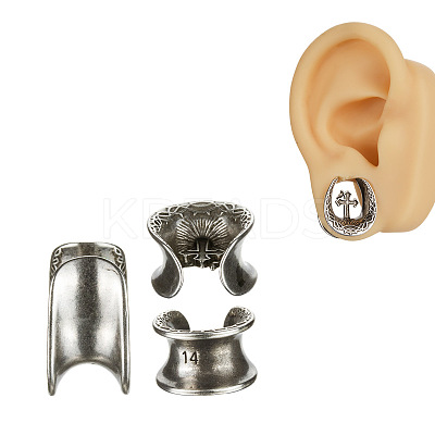 U-Shaped Brass and Alloy Ear Tunnels FS-WG0A997-05-1
