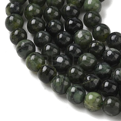 Natural Canadian Jade Beads Strands GG-CBA6BAC-A02-6mm-1
