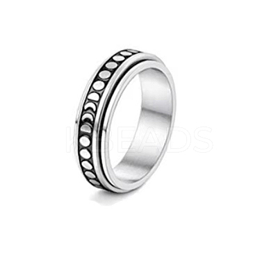 201 Stainless Steel Rotating Fidget Band Ring LS-MATO-PW0001-059E-06-1