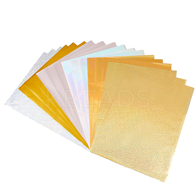 60Sheets 6 Styles PET Stamping Hot Foil Paper DIY-FH0006-10B-1