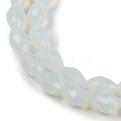Electroplate Imitation Jade Glass Beads Strands EGLA-N013-J10mm-D02-1