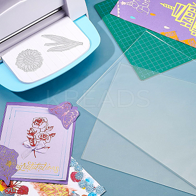 Transparent Acrylic Plates DIY-WH0016-54A-1
