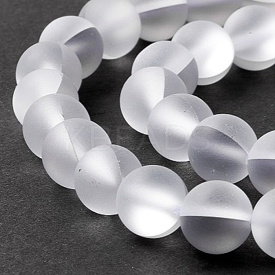 Synthetic Moonstone Beads Strands G-E573-01B-16-1