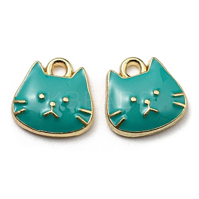 Golden Plated Alloy Charms ENAM-L042-01G-03-1