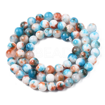Natural Dyed Persian Jade Gemstone Bead Strands G-R271-6mm-XP16-1
