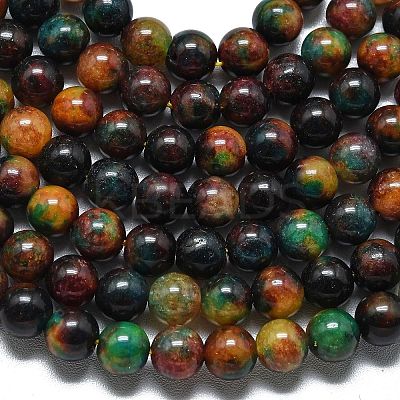 Natural Malaysia Jade Beads Strands G-L645-A01-8mm-04-1