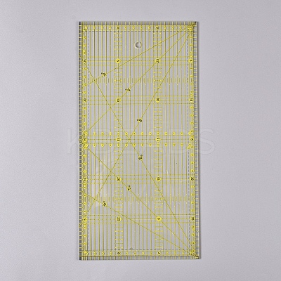 Acrylic Quilters Ruler AJEW-WH0121-41-1