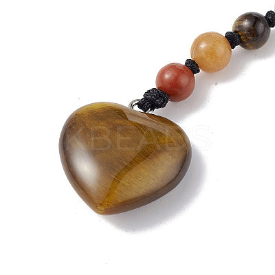 7 Chakra Gemstone Beads Keychain KEYC-F036-02A-1