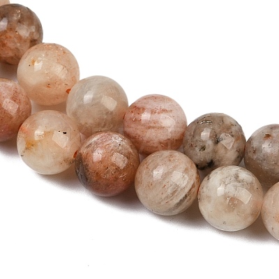 Natural Arusha Sunstone Beads Strands G-P488-04B-1