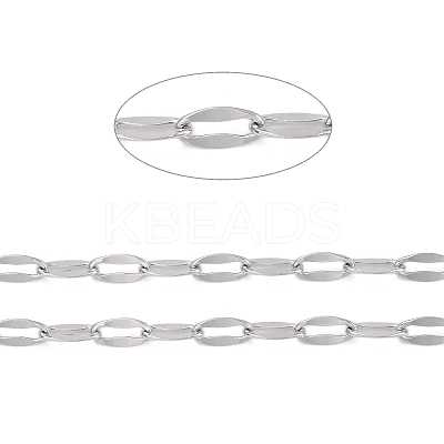 Tarnish Resistant 304 Stainless Steel Cable Chains CHS-D033-01P-1