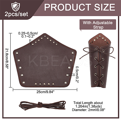 Adjustable PU Leather Cord Bracelet with Wax Cotton Cords LS-AJEW-WH0248-455A-1