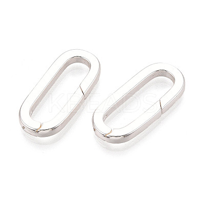Brass Spring Gate Rings KK-WH20009-01S-1