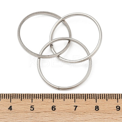 201 Stainless Steel Trinity Interlocking Ring Finger Rings FS-WG6776A-07-1