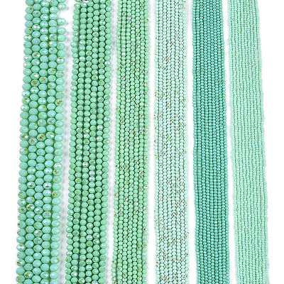 Electroplate Opaque Solid Color Glass Beads Strands LS-EGLA-A044-P4mm-L14-1
