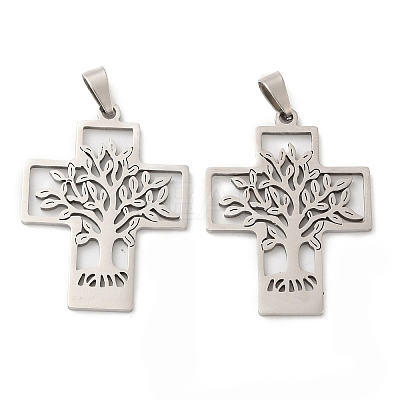 Non-Tarnish 201 Stainless Steel Pendants STAS-Q245-02P-1