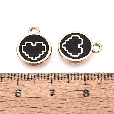 Alloy Enamel Pendants ENAM-Q002-01G-06-1