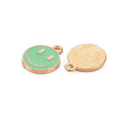 Alloy Enamel Charms ENAM-S121-165K-RS-1