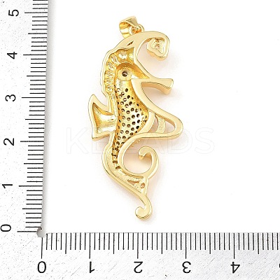 Ocean Brass Micro Pave Cubic Zirconia Pendants LS-KK-K411-04A-G-1